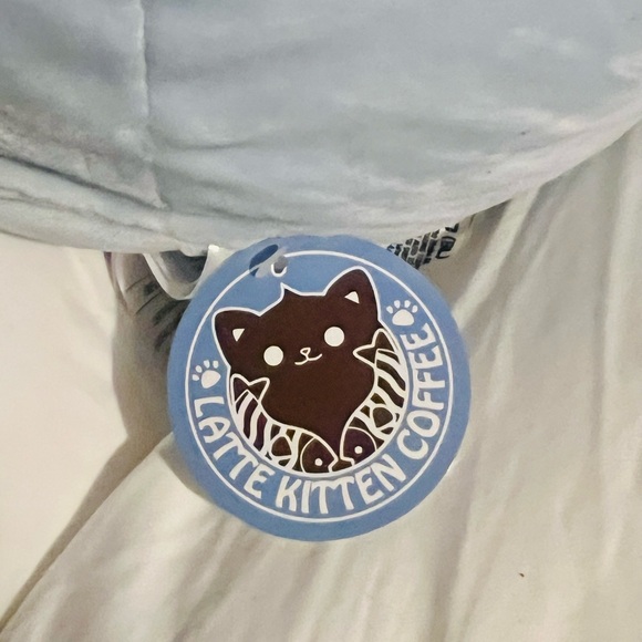 Latte Neko Kitten Coffee Japanese Cat Kawaii Soft Plushie Stuffed Animal - Picture 4 of 4